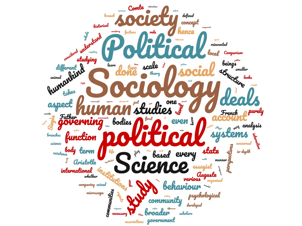 Diferencia entre ciencia política y sociología