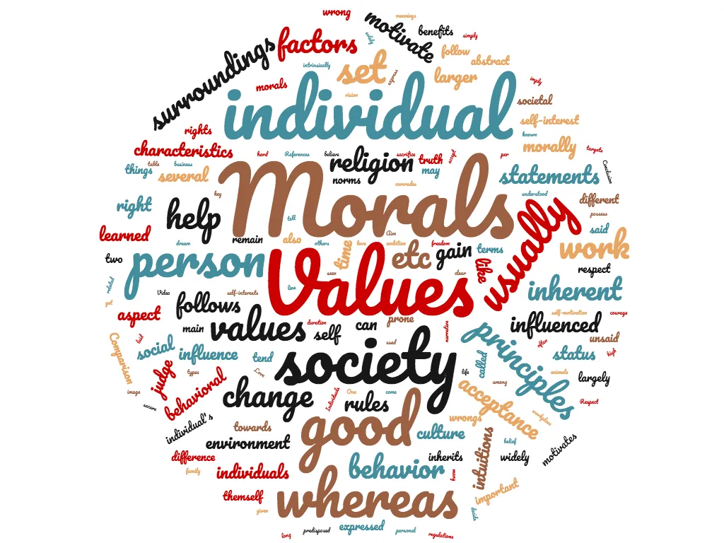 diferencia entre moral y valores