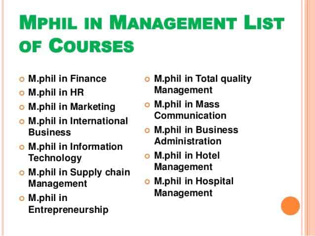 Diferencia entre MPhil y MBA (con tabla)