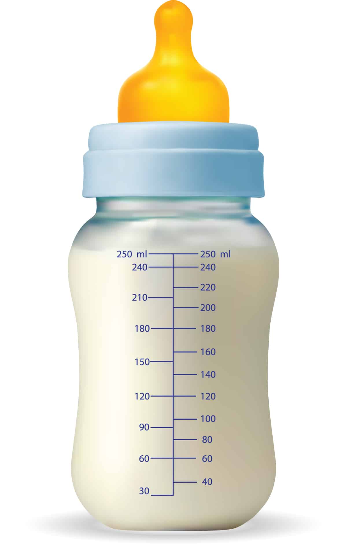 4 biberones grandes de leche para bebés