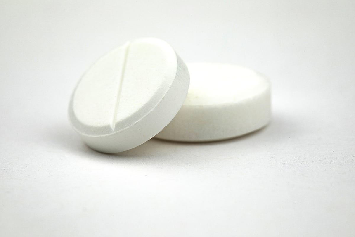 1.5 tabletas de aspirina