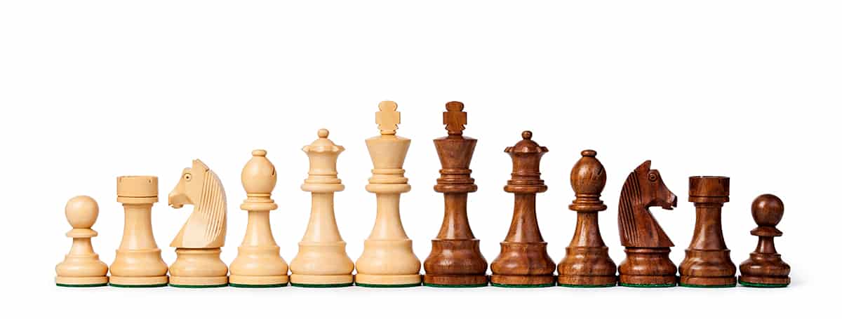 Tamaños de piezas de ajedrez